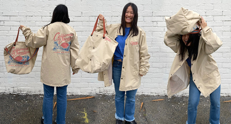 TRANSFORMING CALI VIBES: OLD JACKETS TO NEW TOTES